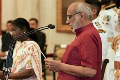 ಉಪರಾಷ್ಟ್ರಪತಿಯಾಗಿ ಪ್ರಮಾಣವಚನ ಸ್ವೀಕರಿಸಿದ ರಾಧಾಕೃಷ್ಣನ್