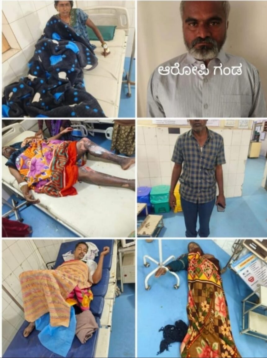 ತವರಿಗೆ ಹೋದ ಪತ್ನಿ ಸೇರಿ ಕುಟುಂಬದ ಆರು ಸದಸ್ಯರಿಗೆ ಬೆಂಕಿ ಹಚ್ಚಿದ ಪತಿ