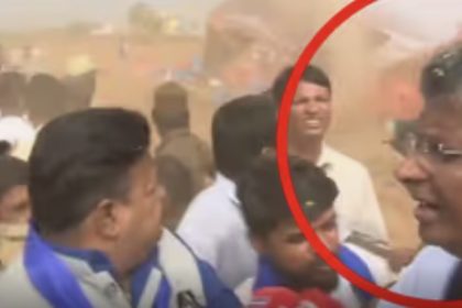 ಹಾವೇರಿ ಜಿಲ್ಲೆಯ ರಾಣೆಬೆನ್ನೂರಿನಲ್ಲಿ ಅಂಬೇಡ್ಕರ್ ಪ್ರತಿಮೆ ಉದ್ಗಾಟನೆ ವೇಳೆ ಬಂದ ಏಕಾಏಕಿ ಬಂದ ಸುಂಟರಗಾಳಿ; ಕೂದಲೆಳೆಯಲ್ಲಿ ಬದುಕುಳಿದ ಸತೀಶ್ ಜಾರಕಿಹೊಳಿ……!